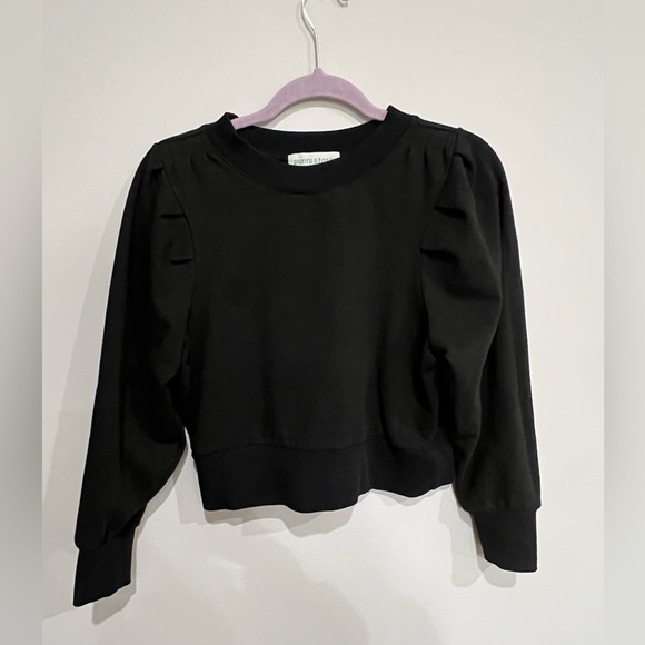 Pants Store Black Cropped Pullover - Picture 1 of 3